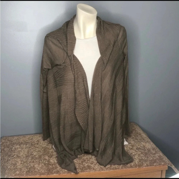 Anthropologie Moth Brown Far Channels Cardigan - Picture 3 of 6